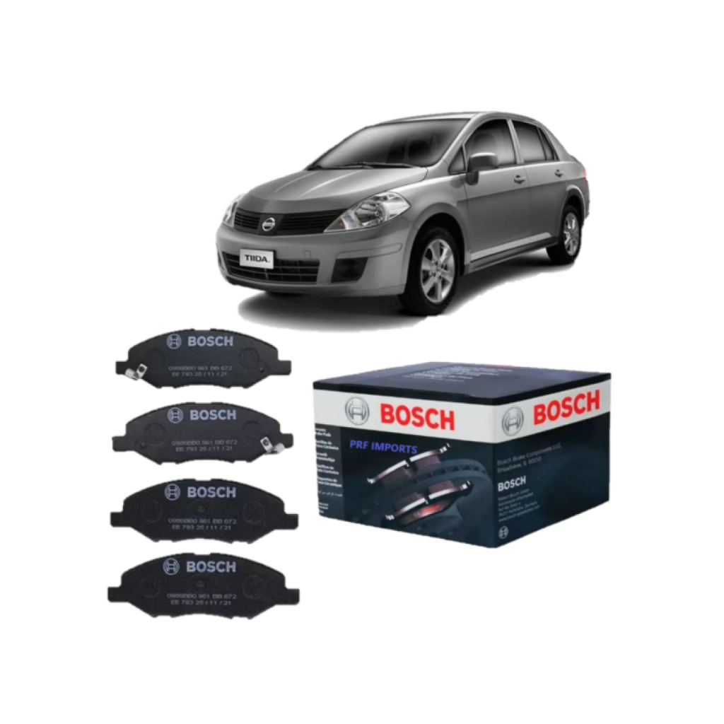 Pastilha Freio Dianteira LIVINA/ TIIDA/ GRAND LIVINA Original Bosch em Oferta na Shopee
