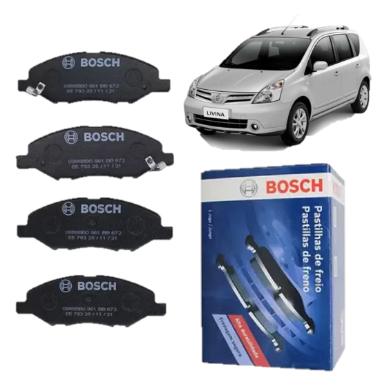 Pastilha De Freio Dianteira Livina 1.8 E 1.6 16v 2009 2010 2011 2012 2013 2014 em Oferta na Shopee