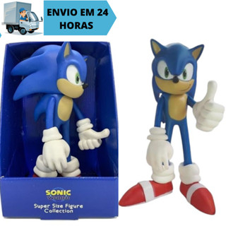 Boneco Sonic 28cm Collection Grandes Articulado Super Sonic Brinquedos em Oferta na Shopee