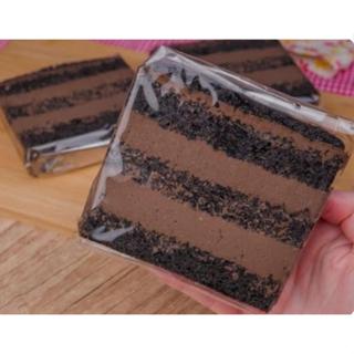 folha transparente para bolos, pedaços fatias de bolos tamanho da folha 30x30cm em Oferta na Shopee