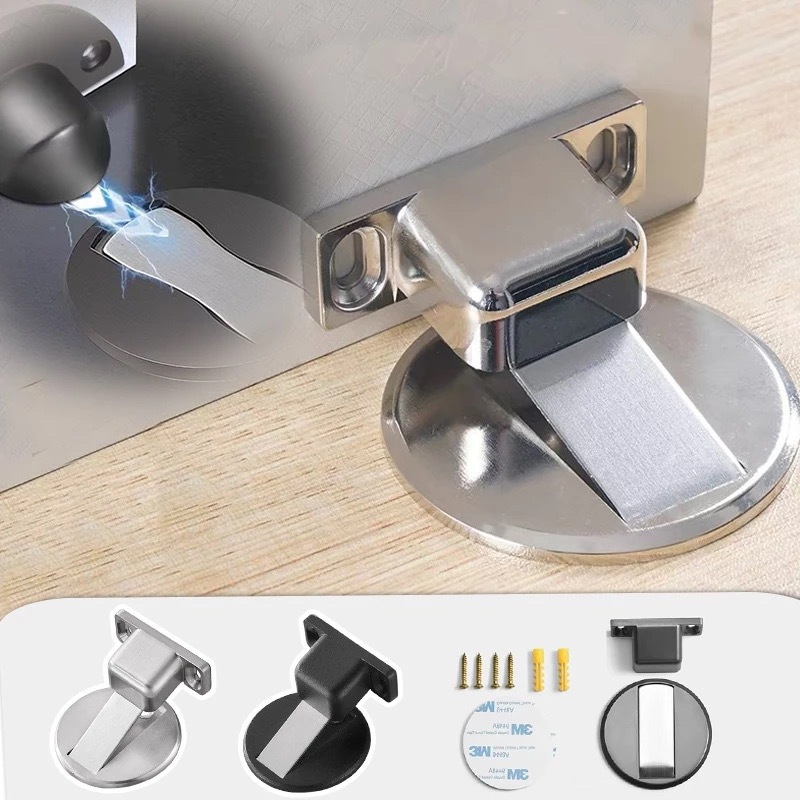 Prendedor de Porta Magnético Slim Cromado em Oferta na Shopee