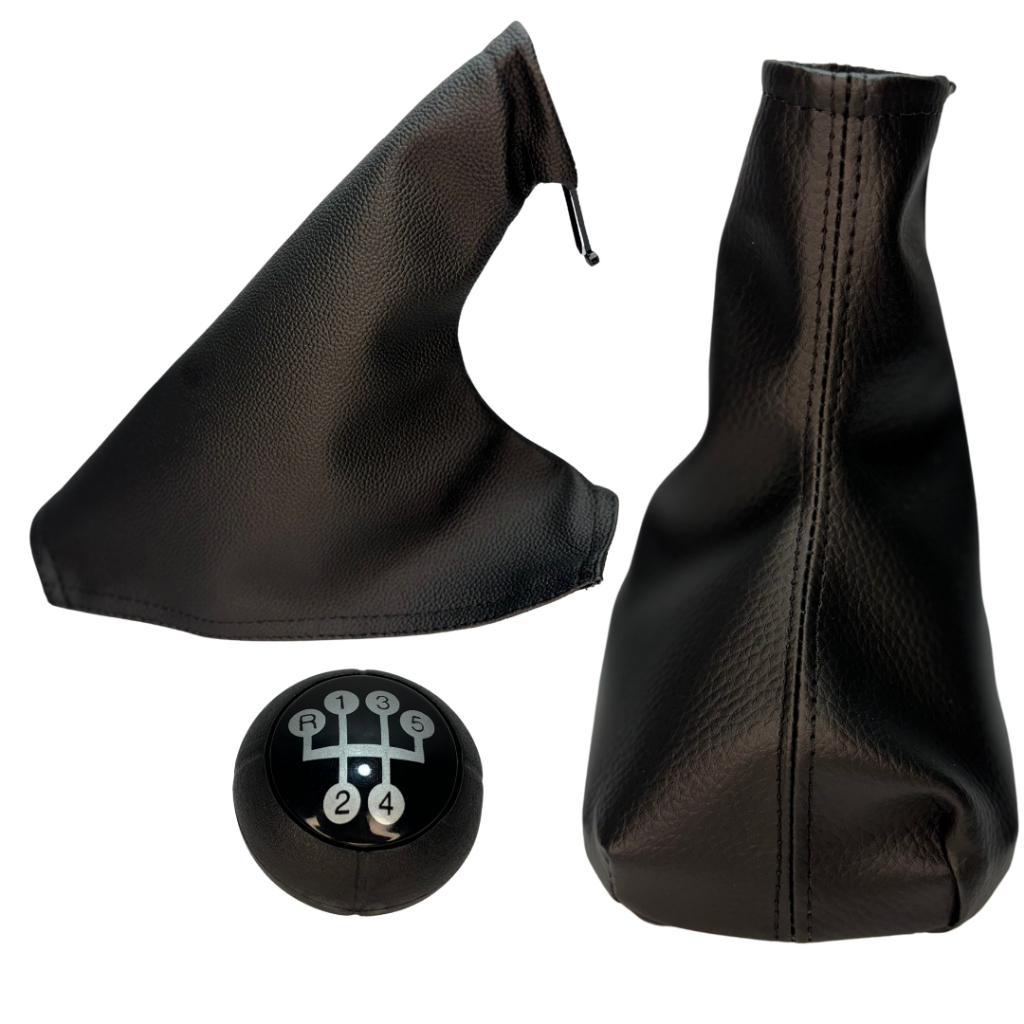 Kit Coifa Cambio Com Base + Bola Manopla Corsa Sedan + Coifa Freio De Mão Sem Base