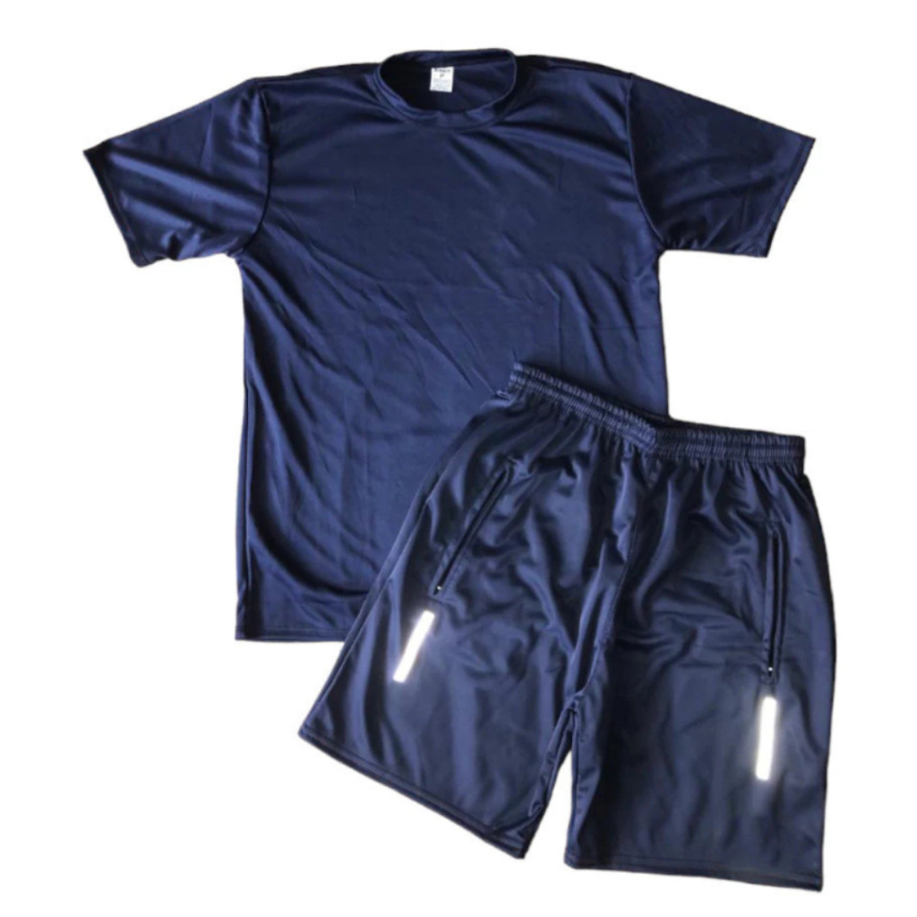 Bermuda Masculina Chimpa + Camiseta Leve e Confortável Esporte Futebol Academia Corrida Livre