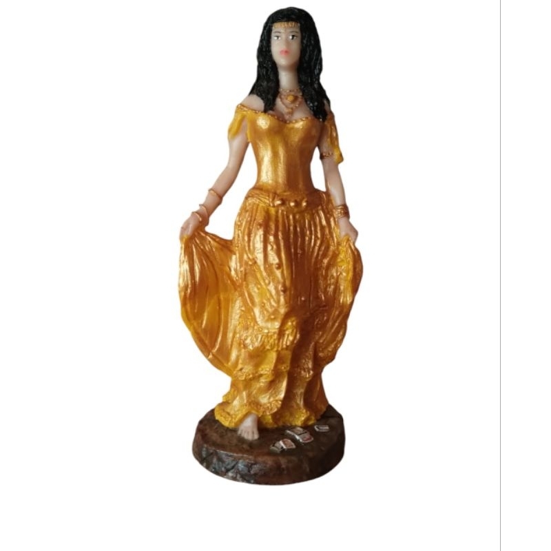 Imagem Cigana do ouro 21 cm em resina umbanda candomblé religião