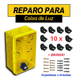 10 peças - Reparo caixa de luz interruptor tomada + brinde em Oferta na Shopee