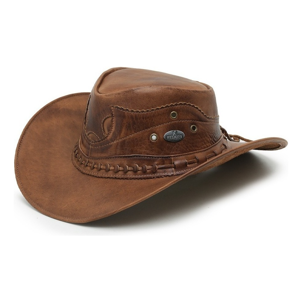 Chapeu Country Unissex Americano Cowboy Em Couro Legitimo Pronta Entrega