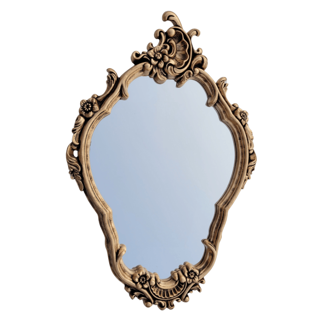 Espelho Grande Decorativo Veneziano Parede Moldura Resina Vintage Provençal Retrô