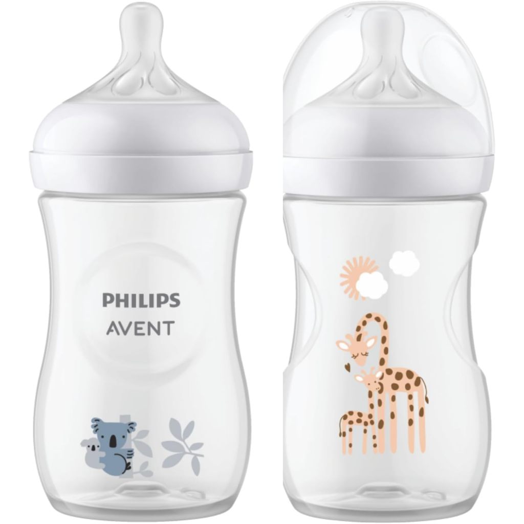 Kit Mamadeira Pétala 260 ml Girafa e Coala 2 peças Philips Avent