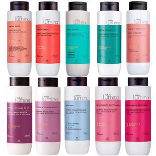 Shampoo e Condicionador Natura Lumina 300ml Cabelo Crespo, Quimicamente Danificados, secos...