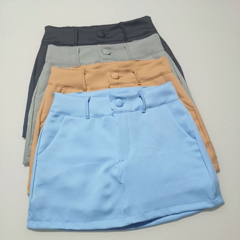 Short Saia Alfaiataria Feminina Moda em Oferta na Shopee
