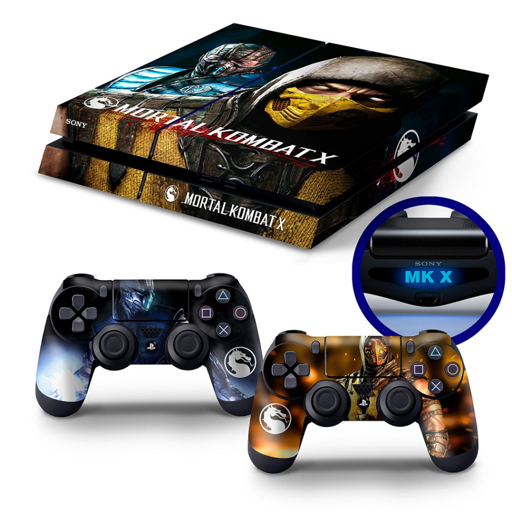 Skin para PS4 Playstation 4 adesiva Mortal Kombat X 10 Premium