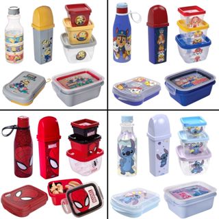 Kit Marmita + Dental Case + Garrafinha + Sanduicheira + 3 Caixinhas Infantil Escolar BPA Free Disney em Oferta na Shopee