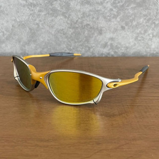Óculos de Sol masculino DoubleXx 24k de metal importado aperto central pinado espelhado em Oferta na Shopee