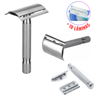 Aparelho De Barbear Articulado Clássico Retrô Antigo Para Barbeador Com 10 Lâminas Afiado em Oferta na Shopee