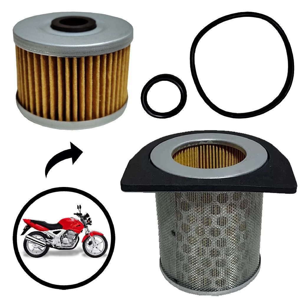 Filtro De Óleo + Filtro Ar Cbx 250 Twister 2000 a 2008