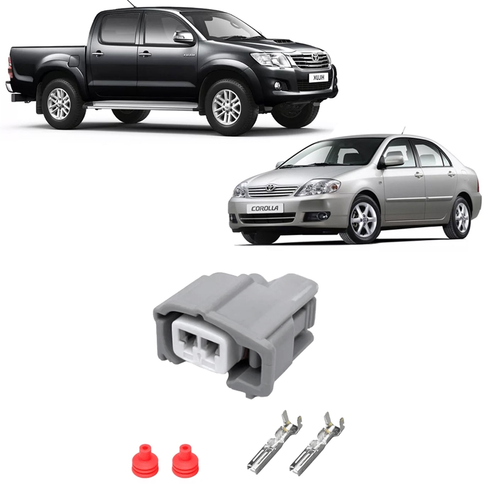 Plug Conector Bico Injetor Toyota Hilux 2.7 3.0 Diesel 2005 a 2010  Toyota Corolla 1.6 1.8 2003 a 2014- DESMONTADO 4 X