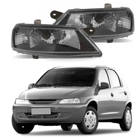 Farol Celta 2000/2006 Fumê Máscara Negra