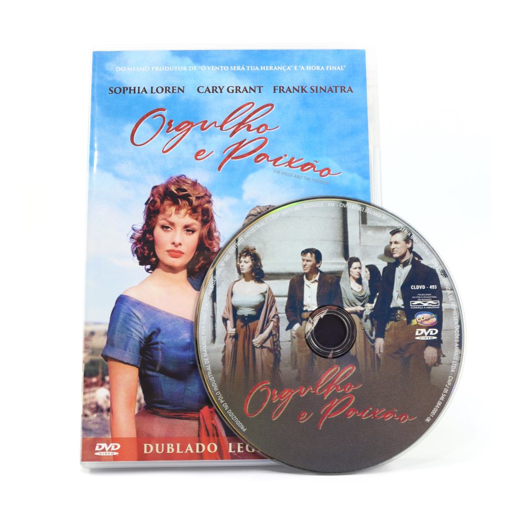 DVD Orgulho E Paixão Com Cary Grant Sophia Loren Frank Sinatra