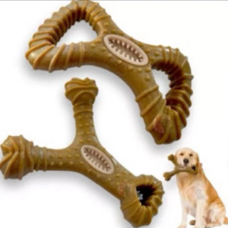 Mordedor Osso Resistente Maciço Fibra De Trigo Sabor Bacon Grande em Oferta na Shopee