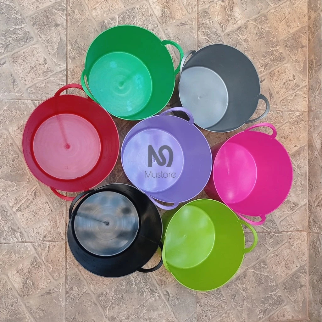 Kit 2 Baldes Cesto Flexível De 15 Litros Com Alças Multiuso