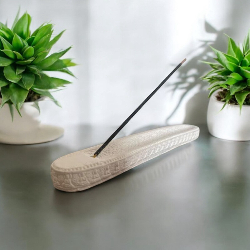 Imagem Incensário vareta/porta incenso em gesso cru para pintar e decorar.