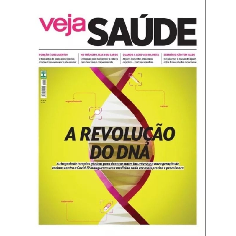Revista Veja Saúde N° 464 - Fevereiro 2021 - Editora Abril - A Revolução do DNA