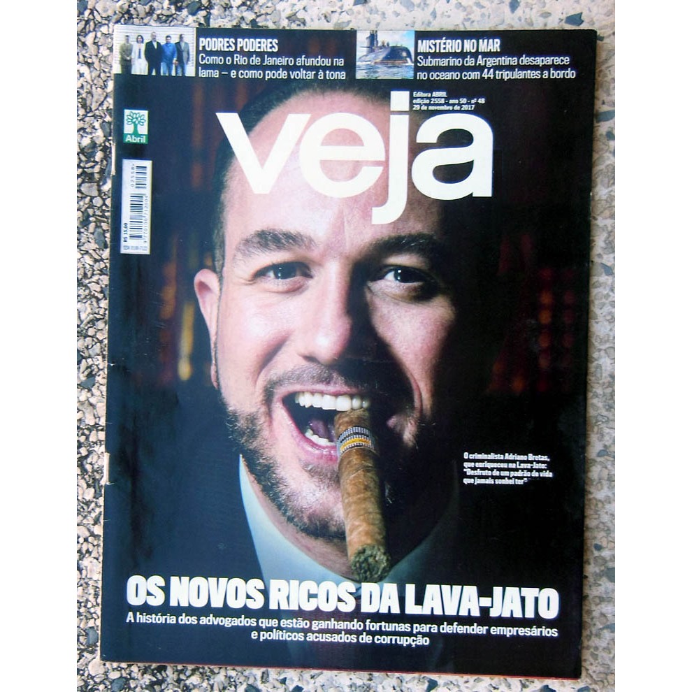 Revista Veja 2558 Oasis Jô Soares Chapecoense - Nov 2017