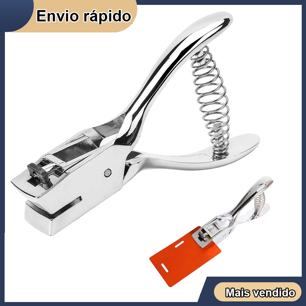 Perfurador de liga de zinco de metal com um único furo para perfuração de papel 3×15 mm