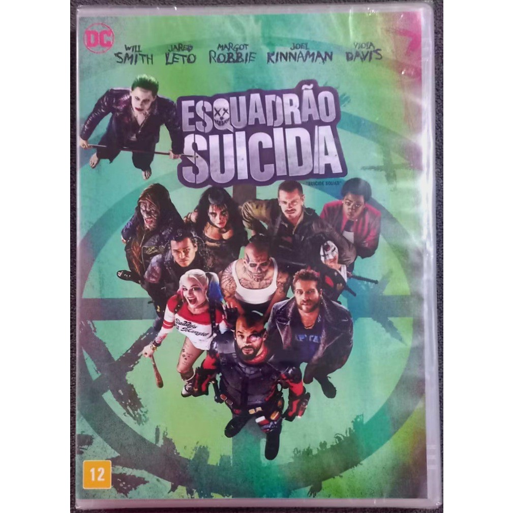 DVD • Esquadrão Suicida - LACRADO [DC] (Will Smith/ Jared Leto/ Margot Robbie/ Joel Kinnaman/ Viola Davis)