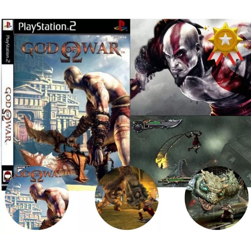 Jogos God Of War 1 PS2 Playstation 2 Mídia De Altissíma Qualidade Oferta Imperdível UP!!!