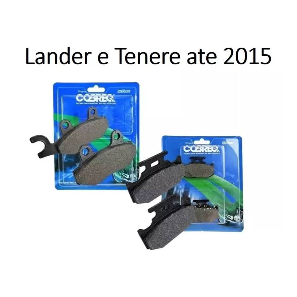 Pastilha Freio Cobreq Dianteira e Traseira  Xtz 250 Lander Tenere ate 2015 em Oferta na Shopee