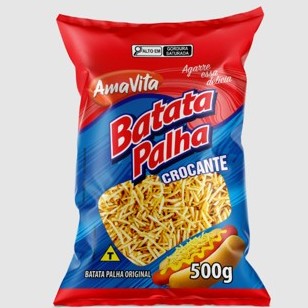 Batata Palha crocante Amavita - Diversos Tamanhos (80g a 500g) em Oferta na Shopee