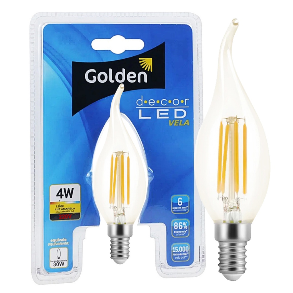 Lâmpada de Filamento Golden: Onde Comprar | BuscaProdutos
