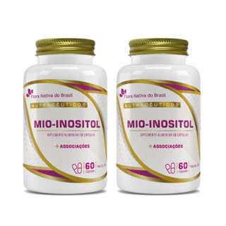Kit 2x Mio Inositol + Picolinato Cromo + Zinco Vitamina B1 B6 D3 K2 60 Cápsulas 500mg - Flora nativa em Oferta na Shopee