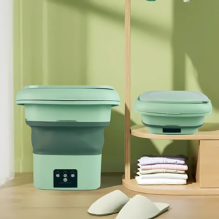 Mini máquina de lavar roupa dobrável portátil automática interior de viagem moderna MEGGAFLEX em Oferta na Shopee