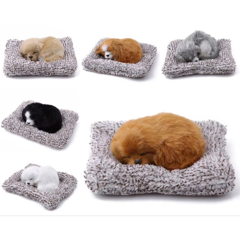 Cachorro de pelúcia realista decorativo em Oferta na Shopee