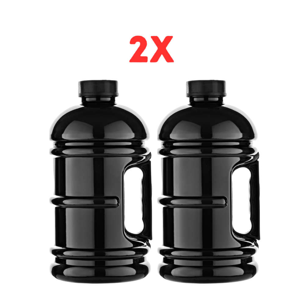 Kit 2 Garrafa de Água Funcional Trabalho Casa  1.8Litros Envio Imediato Bpa Free