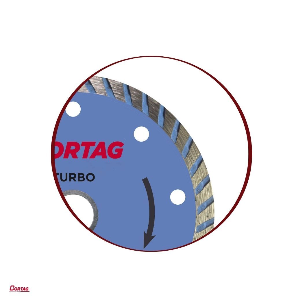 Disco De Corte Diamantado Turbo 125mm - Cortag — imagem 2 de 2
