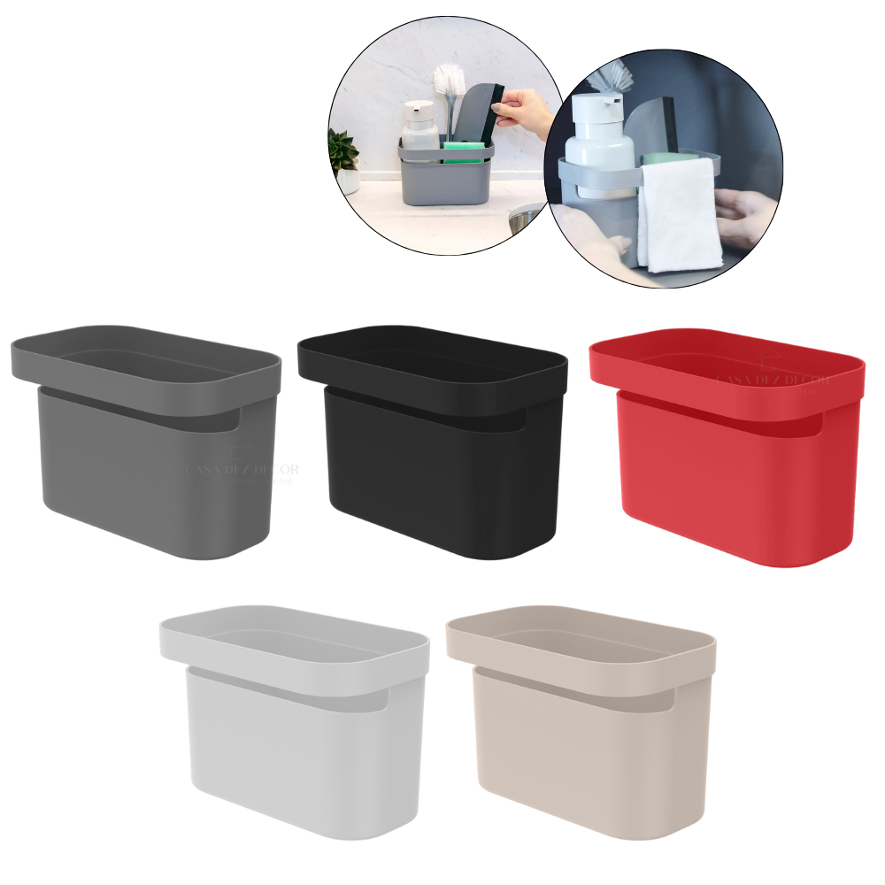 Organizador De Pia Porta Esponja Detergente Sabão Organização de Cozinha Lavanderia Ou Trium em Oferta na Shopee