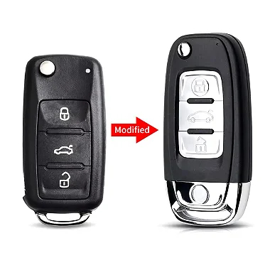 Chave Canivete Gol G6 Metálica VW Oca 3 Botões