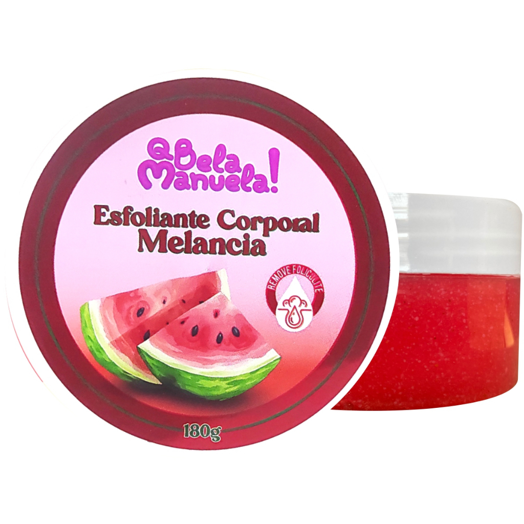 Esfoliante Corporal Melancia Q Bela Manuela Pele Hidratada
