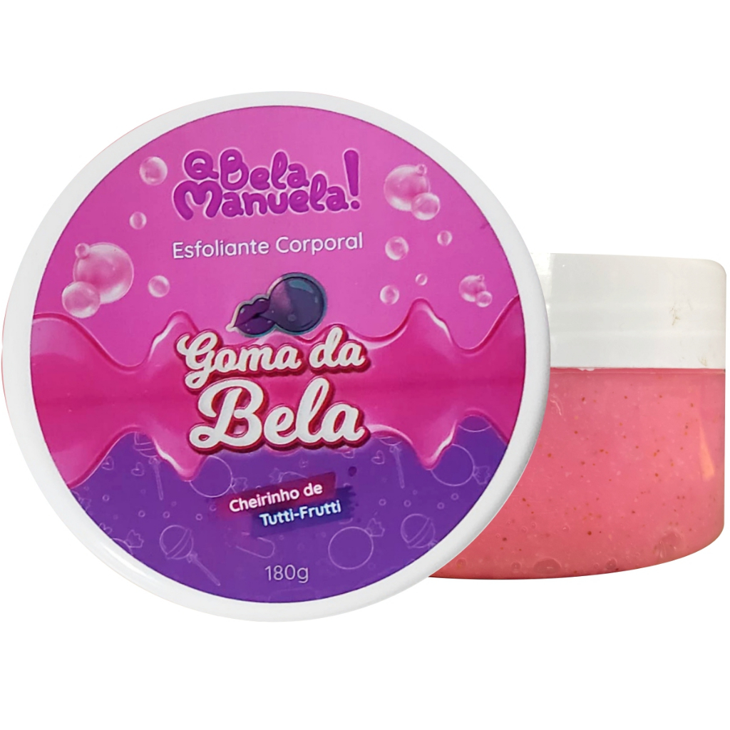 ESFOLIANTE CORPORAL GOMA DA BELA Q BELA MANUELA TUTTI FRUTTI