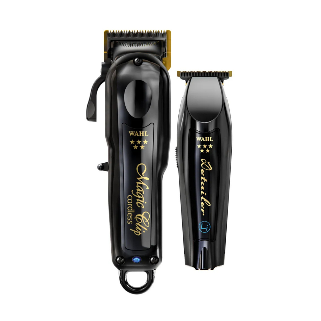 Kit Maquinas Corte E Acabamento Barber Cordless Black Wahl