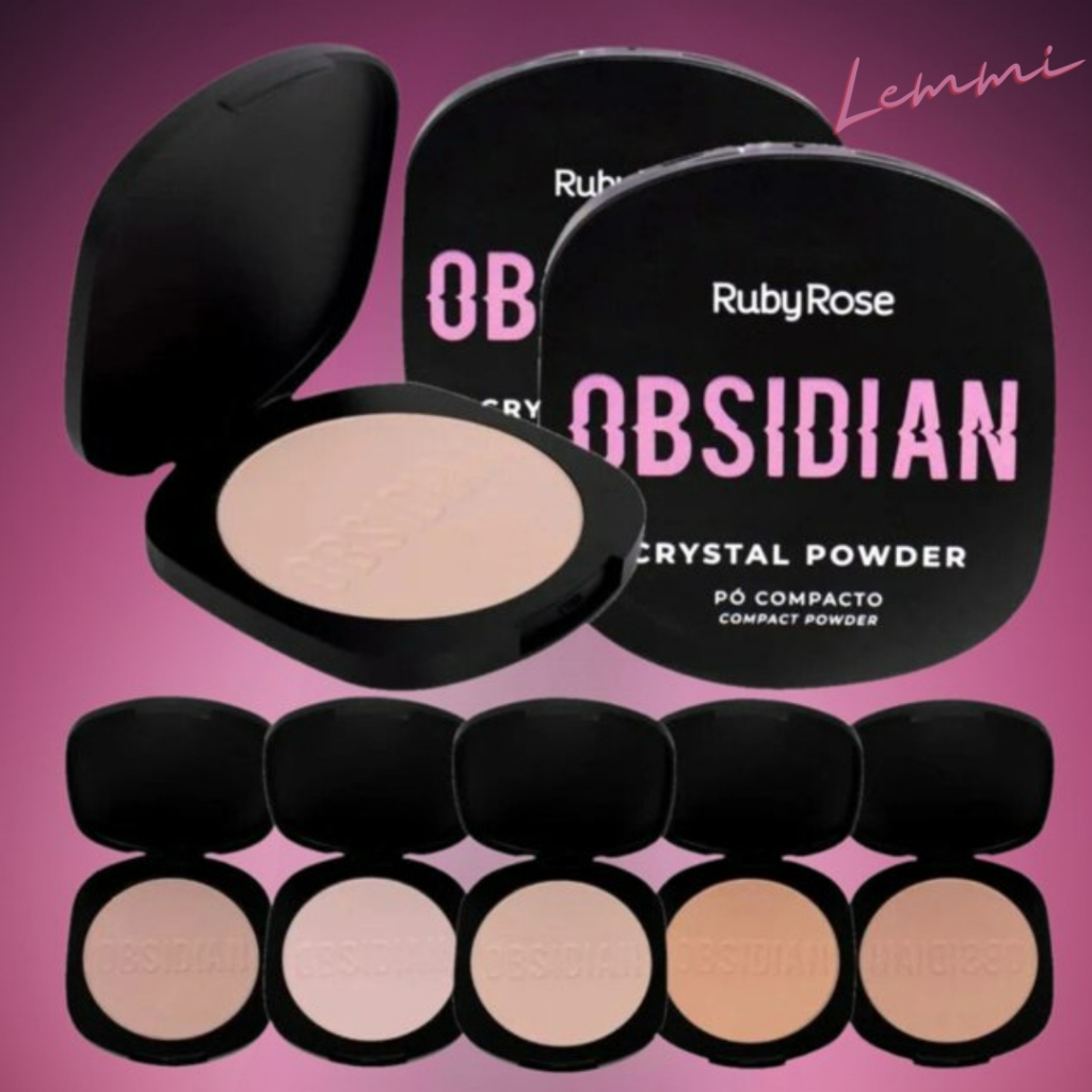 Pó Compacto Obsidian Crystal Powder by Ruby Rose em Oferta na Shopee