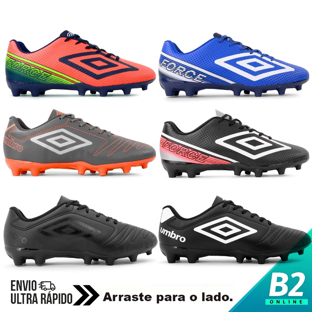 Chuteira Campo Umbro Class AG Masculino 100% Original Com Nota Fiscal e Garantia em Oferta na Shopee