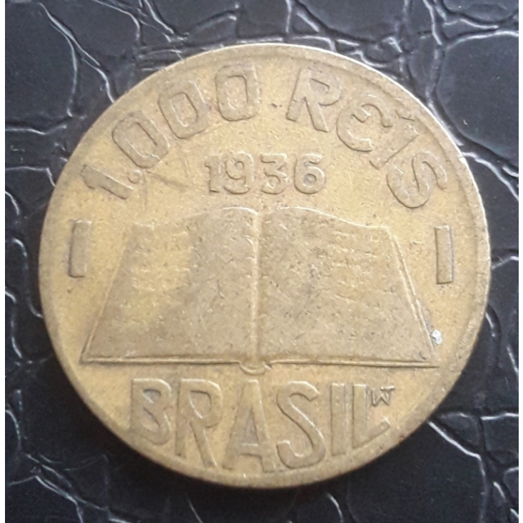Moeda 1000 Réis 1936 Anchieta.