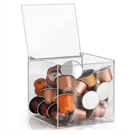 Porta Cápsula Nespresso 3 Corações Dolce Gusto Nescafé em Acrílico Transparente (3mm)