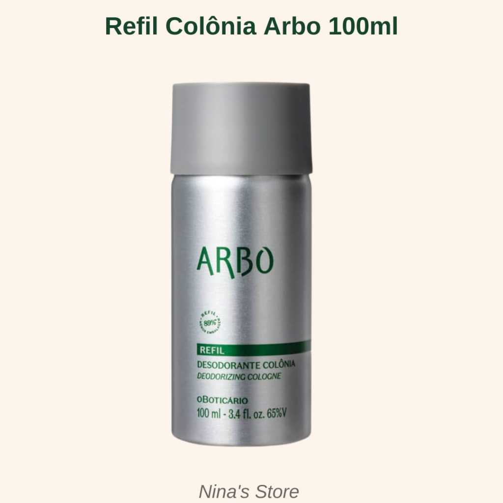Refil Desodorante Colônia Maculino Arbo O Boticário 100ml