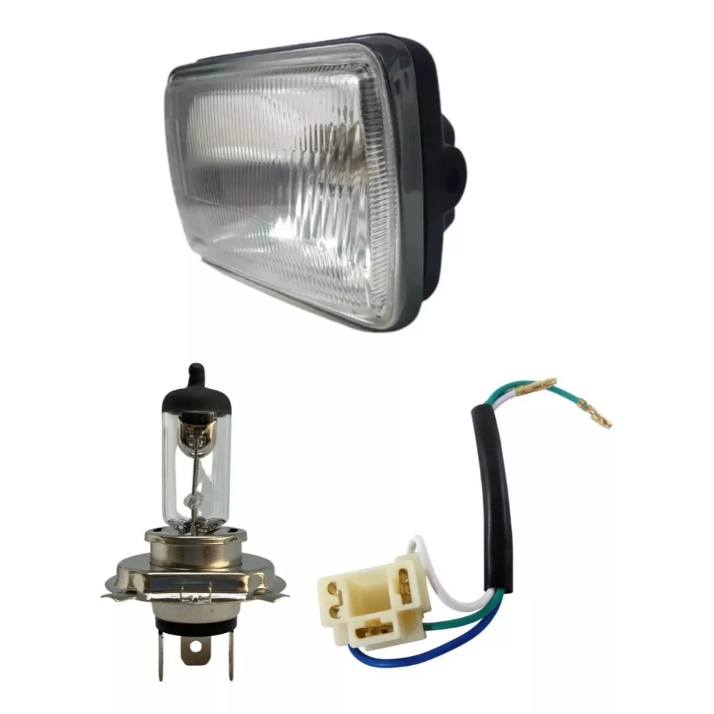 Farol De Vidro Cg 83 A 89 Ml 125 83 A 88 Lâmpada E Soquete