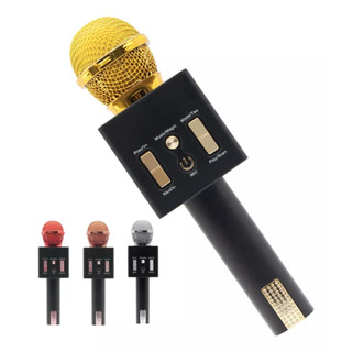 Microfone Bluetooth Sem Fio Para Karaoke Distorção Voz - AL-917 - Altomex - Panda